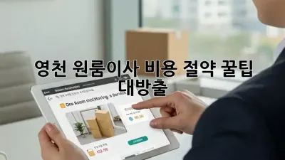 영천 원룸이사, 비용 절약 꿀팁 대방출!