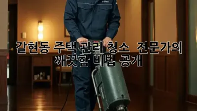 갈현동 주택 관리 청소 ✨ 전문가의 깨끗함 비법 공개!
